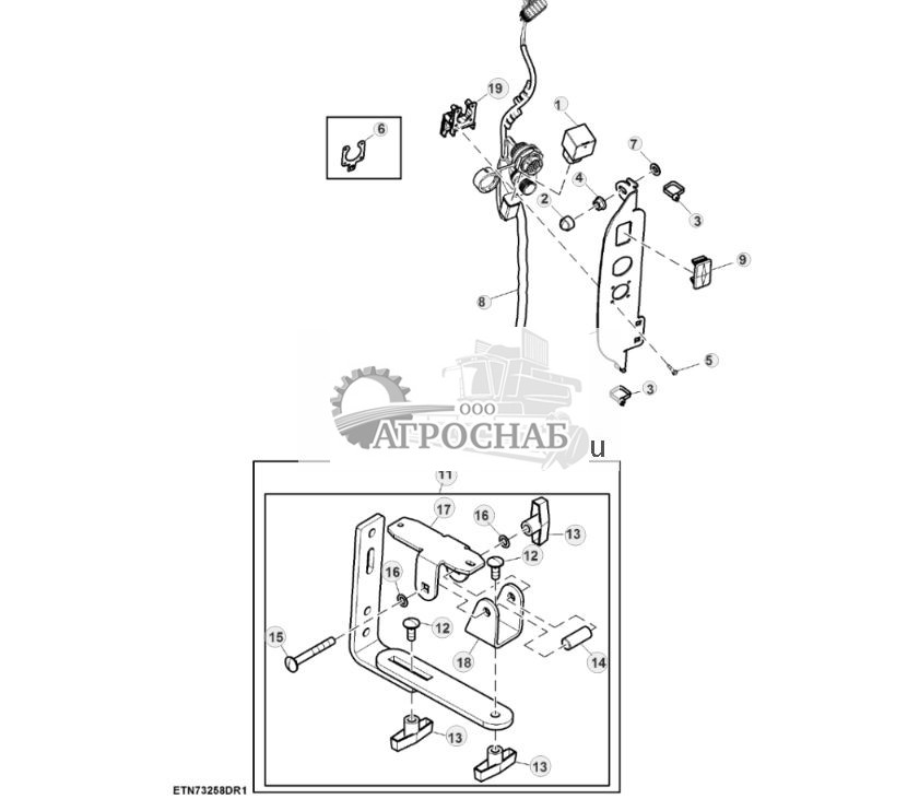 Детали крепления  жгут проводов, монитор - ST720262 310.jpg